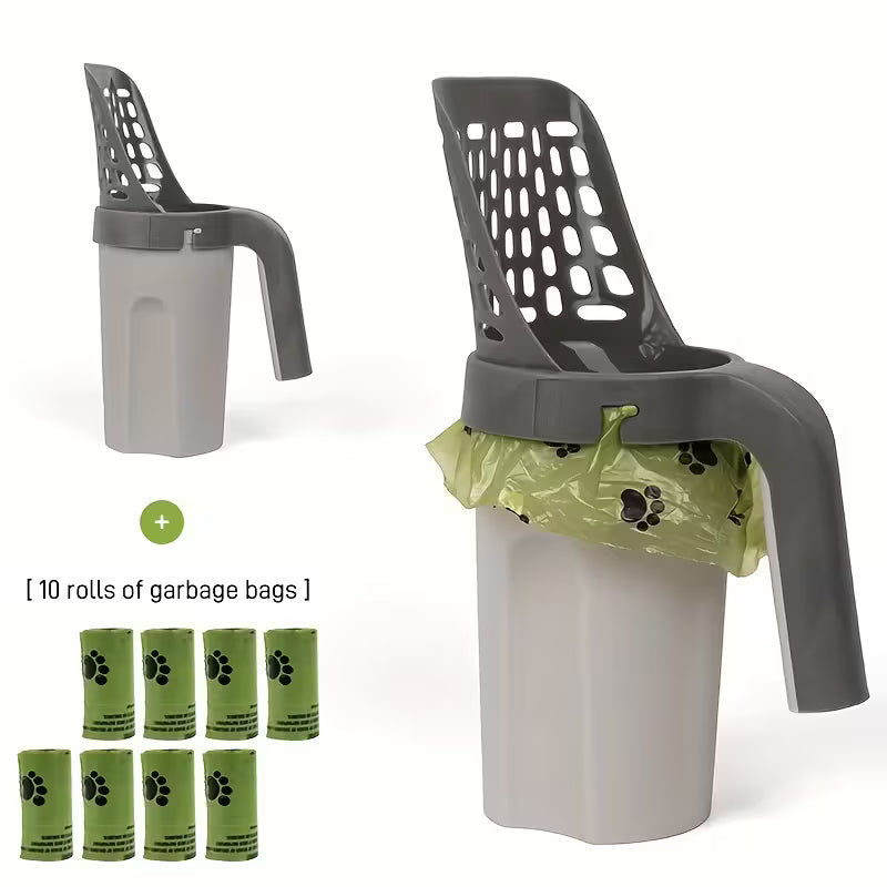 Haustierkotentferner mit 10 integrierten Säcken