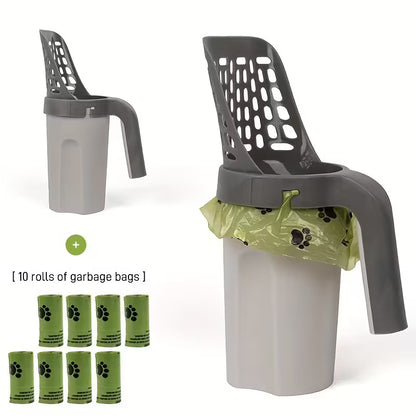 Haustierkotentferner mit 10 integrierten Säcken