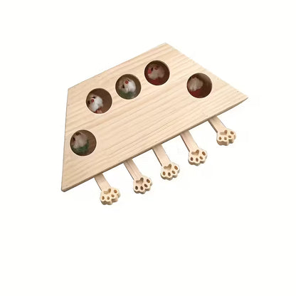 Katzenspielzeug mit Mäusen zum draufstehen das diese rauskommen.