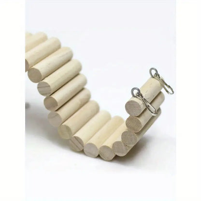 Hängebrücke aus Holz für Haustiere