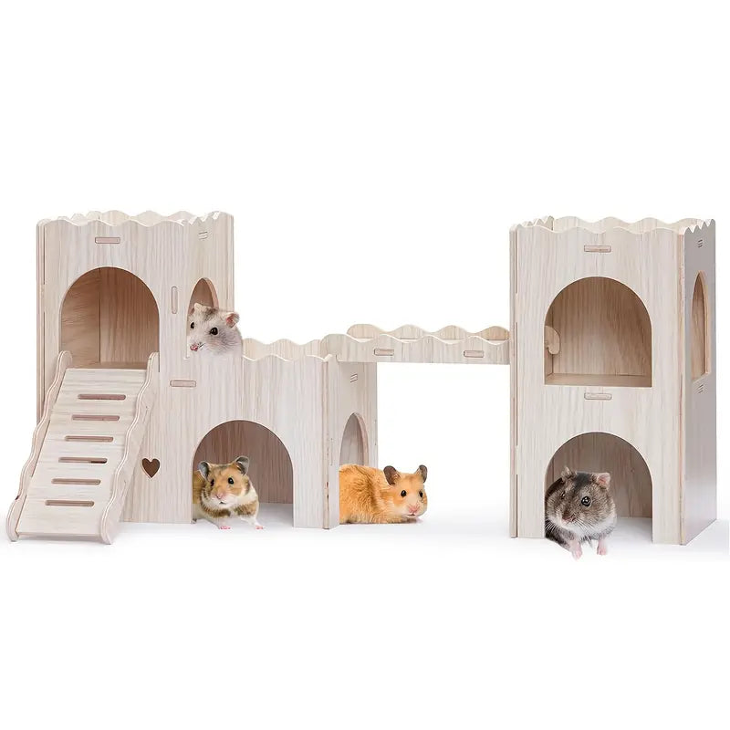 Mäusehotel aus Holz