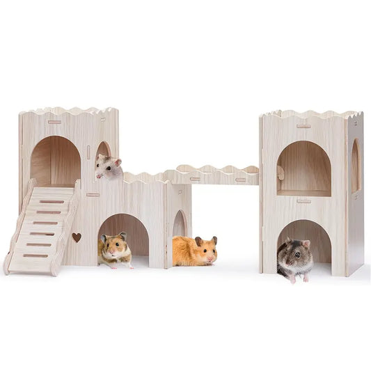 Mäusehotel aus Holz